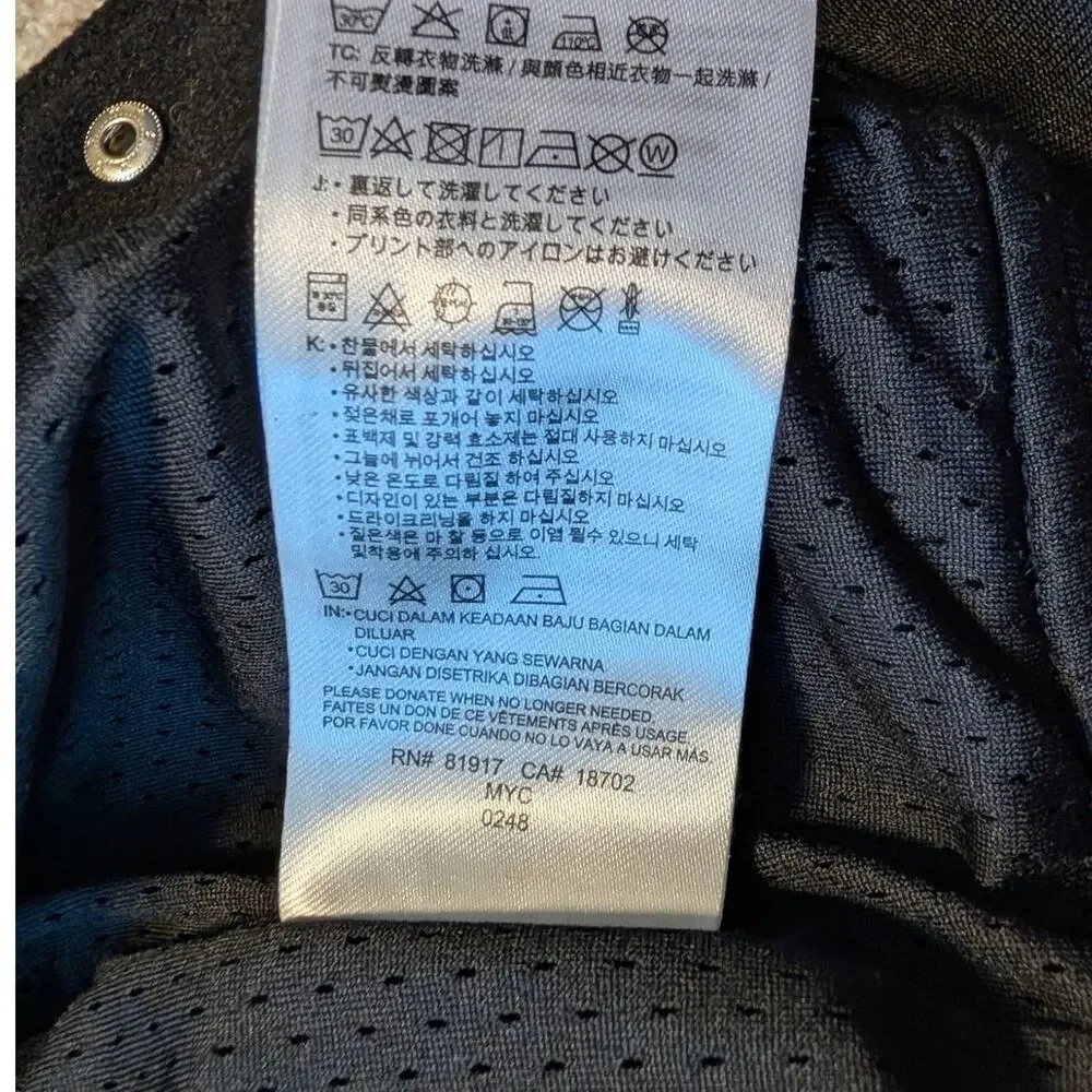 Nike Boys 4T Black Gray Color Block Hooded Varsity Jacket Futura Swoosh Coat